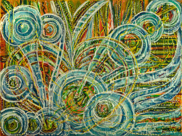 Painting titled "Strings of the soul." by Elena Giersch (Charmelena.Art), Original Artwork, Acrylic
