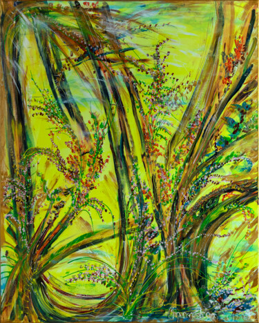 Malerei mit dem Titel "Enchanted Autumn Fo…" von Elena Giersch (Charmelena.Art), Original-Kunstwerk, Acryl