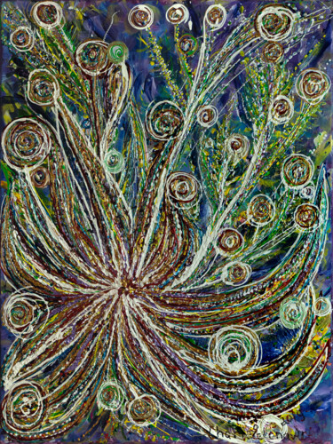 Pintura intitulada "Starfish dance." por Elena Giersch (Charmelena.Art), Obras de arte originais, Acrílico