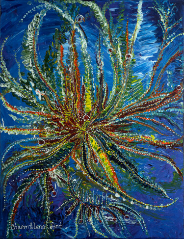 Painting titled "Coral in its splend…" by Elena Giersch (Charmelena.Art), Original Artwork, Acrylic