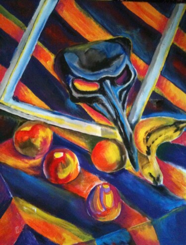 Painting titled "Still life with Ven…" by Elena Giger, Original Artwork, Acrylic