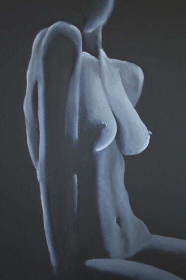 Painting titled "Love Bares" by Elena Grigorenko, Original Artwork, Oil Mounted on Wood Stretcher frame