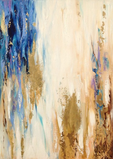 Картина под названием "The gentle sea" - Elena Hontar, Подлинное произведение искусства, Масло
