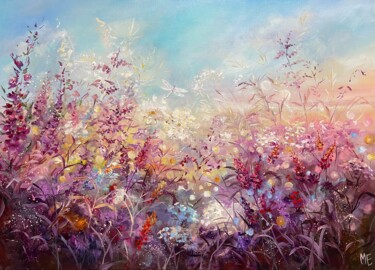 Картина под названием "Field of Dreams" - Elena Hontar, Подлинное произведение искусства, Масло