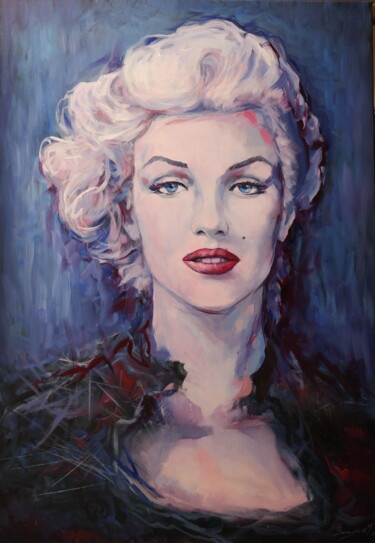 ""Marilyn"" başlıklı Tablo Elena I Gennady Vylusk (Goshiki) tarafından, Orijinal sanat, Petrol Ahşap Sedye çerçevesi üzerine…