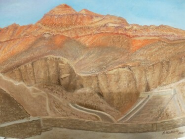 Peinture intitulée "Египет. Долина царей" par Elena Ievleva, Œuvre d'art originale, Pastel