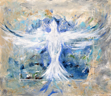 Картина под названием "Freedom without res…" - Elena Ilina, Подлинное произведение искусства, Акрил