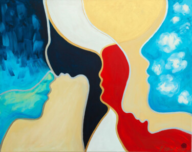Malerei mit dem Titel "RELATIONS-5- origin…" von Elena Ilina, Original-Kunstwerk, Acryl