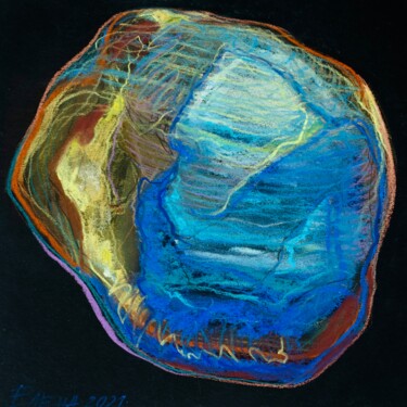 Zeichnungen mit dem Titel "MINERAL -1" von Elena Ilina, Original-Kunstwerk, Pastell