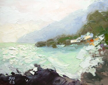Peinture intitulée "Seascape Original o…" par Elena Ivanova, Œuvre d'art originale, Huile