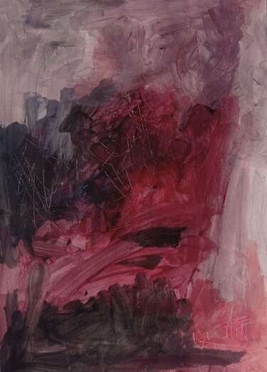 Painting titled "Breathing" by Elena Karpenko, Original Artwork, Acrylic