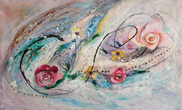 Schilderij getiteld "The Splash Of Life…" door Elena Kotliarker, Origineel Kunstwerk, Acryl