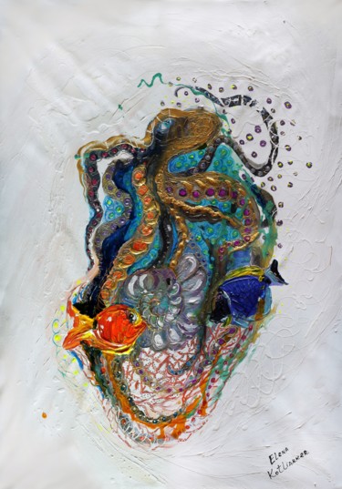 Картина под названием "Mare nostrum series…" - Elena Kotliarker, Подлинное произведение искусства, Акрил