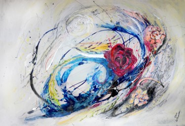 Peinture intitulée "Pure Abstract #12" par Elena Kotliarker, Œuvre d'art originale, Acrylique