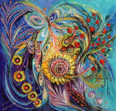 The Mediterranean Village Peinture intitulée "The Mediterranean V…" par Elena Kotliarker, Œuvre d'art originale, Acrylique