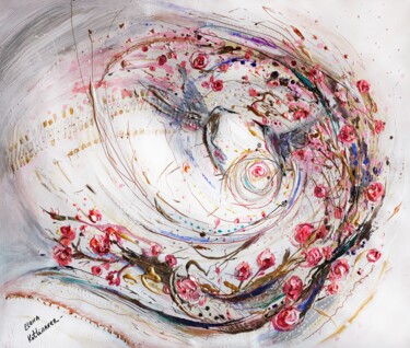 Ζωγραφική με τίτλο "Splash Of Life #39.…" από Elena Kotliarker, Αυθεντικά έργα τέχνης, Ακρυλικό