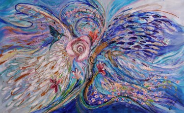 Pintura intitulada "The Honeydew gather…" por Elena Kotliarker, Obras de arte originais, Acrílico
