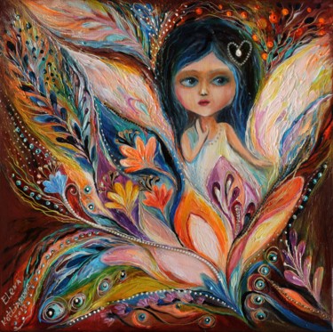 Painting titled "My little fairy Fra…" by Elena Kotliarker, Original Artwork, Oil