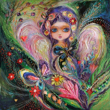 Painting titled "My little fairy Jem…" by Elena Kotliarker, Original Artwork, Acrylic