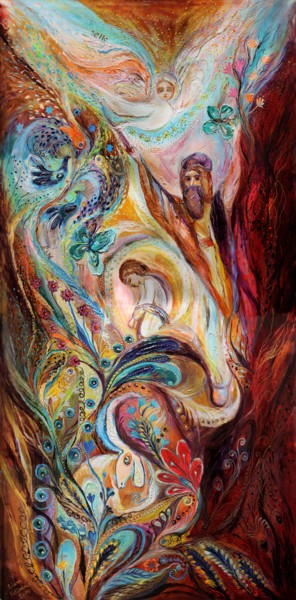 Malerei mit dem Titel "The Patriarchs seri…" von Elena Kotliarker, Original-Kunstwerk, Acryl