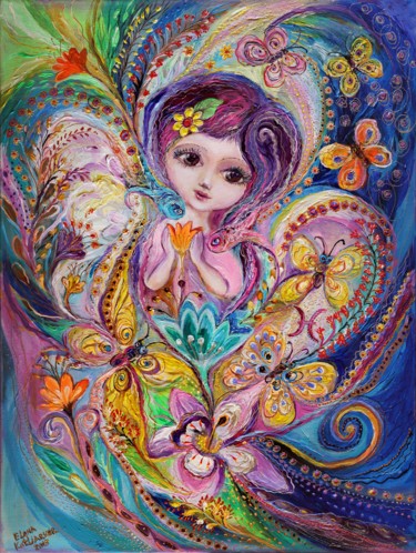 绘画 标题为“The Fairies of Zodi…” 由Elena Kotliarker, 原创艺术品, 丙烯