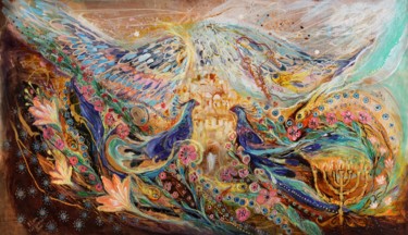 Painting titled "The Angel Wings ser…" by Elena Kotliarker, Original Artwork, Acrylic