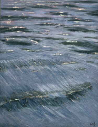 Pittura intitolato "Sea" da Elena Kovalskaya, Opera d'arte originale, Olio