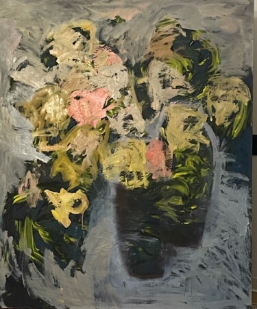Schilderij getiteld "Two vases" door Elena Kovalskaya, Origineel Kunstwerk, Olie