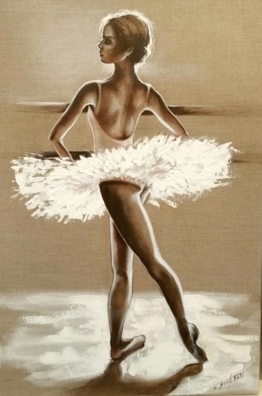 Pittura intitolato ""Got to dance II" 7…" da Elena Kraft, Opera d'arte originale, Acrilico