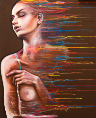 Картина под названием ""Color temptation I…" - Elena Kraft, Подлинное произведение искусства, Акрил Установлен на Деревянная…
