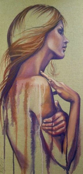 Pittura intitolato ""Like Virgin I"" da Elena Kraft, Opera d'arte originale, Olio