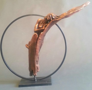 Скульптура под названием ""Ariadna"" - Elena Kraft, Подлинное произведение искусства, Дерево