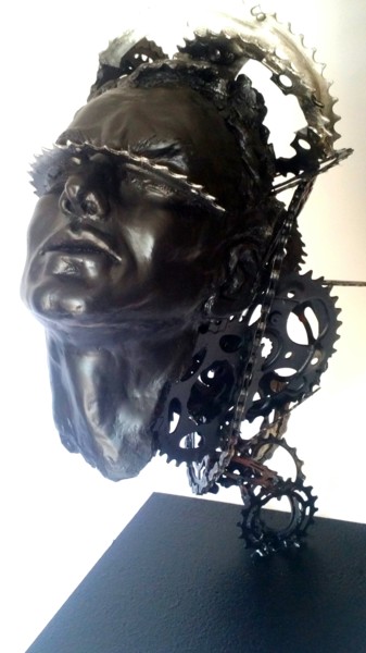 Sculptuur getiteld ""Android.Male " Uni…" door Elena Kraft, Origineel Kunstwerk, Klei
