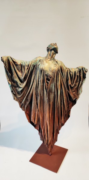 Skulptur mit dem Titel ""Guardian angel I"" von Elena Kraft, Original-Kunstwerk, Ton