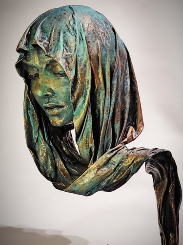 Sculptuur getiteld ""Plea"" door Elena Kraft, Origineel Kunstwerk, Klei