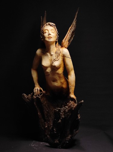 Escultura intitulada ""The birth of an An…" por Elena Kraft, Obras de arte originais, Argila