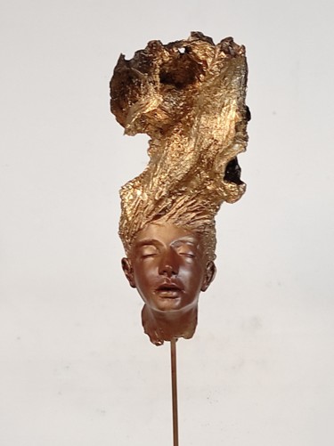 Sculptuur getiteld ""Midas"" door Elena Kraft, Origineel Kunstwerk, Klei