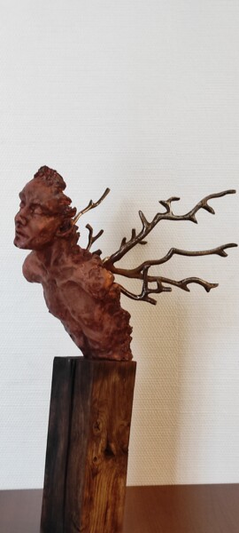 Скульптура под названием "Prometheus" - Elena Kraft, Подлинное произведение искусства, Глина