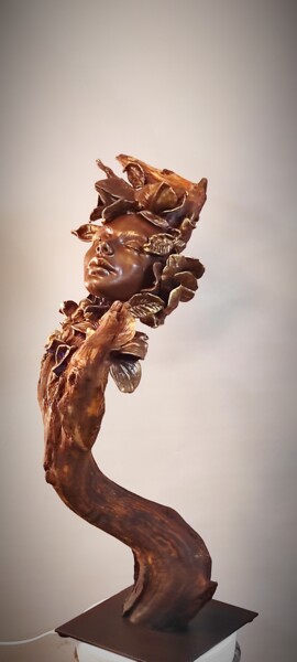 Скульптура под названием ""Magnolia"" - Elena Kraft, Подлинное произведение искусства, Глина