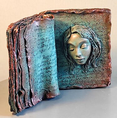 Sculptuur getiteld ""My Storie"" door Elena Kraft, Origineel Kunstwerk, Klei