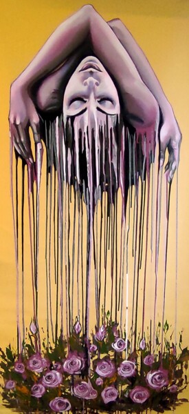 Pittura intitolato ""My Soul Will Bloom…" da Elena Kraft, Opera d'arte originale, Acrilico