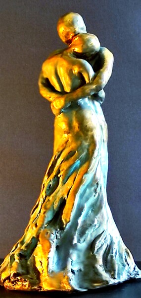 Sculpture titled ""We are!I"" by Elena Kraft, Original Artwork, Clay