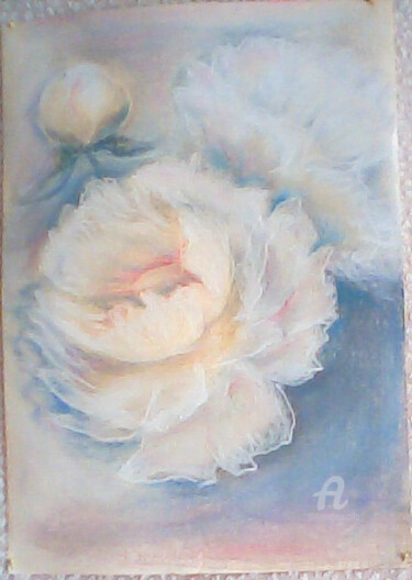 Painting titled "Невеста" by Elena Kurnosova, Original Artwork, Pastel