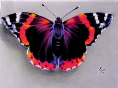 Malerei mit dem Titel "Butterfly" von Elena Kurnosova, Original-Kunstwerk, Pastell