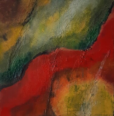 Картина под названием "Untitled 1" - Elena Levinson, Подлинное произведение искусства, Акрил Установлен на Деревянная рама д…