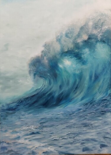 Pintura titulada "Wave" por Elena Mardashova, Obra de arte original, Oleo