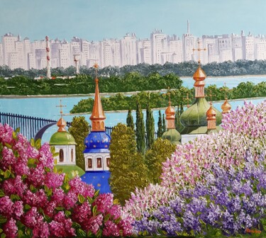 Painting titled "Картина" by Elena Markcheva, Original Artwork, Oil