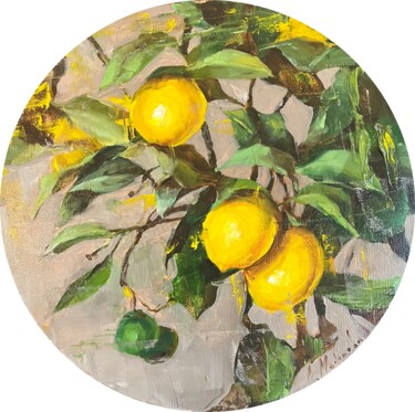 Pittura intitolato "Lemons" da Elena Mashajeva-Agraphiotis, Opera d'arte originale, Olio
