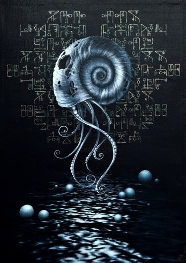 Картина под названием "The Impossible" - Elena Mi, Подлинное произведение искусства, Акрил Установлен на Деревянная рама для…