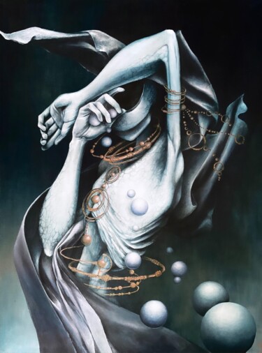Pittura intitolato "Dreamcatcher" da Elena Mi, Opera d'arte originale, Acrilico